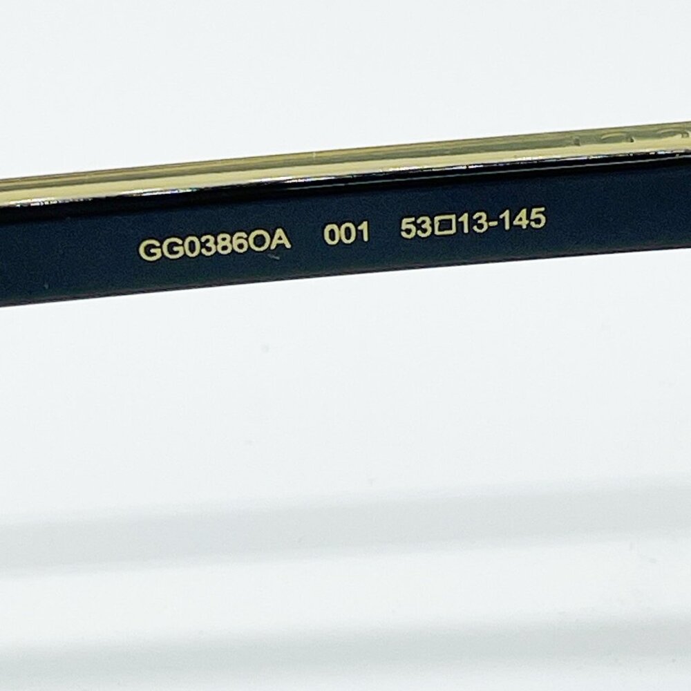 Gucci Eyeglasses GG0386OA 001 53mm Black / Demo Lens - Picture 9 of 13